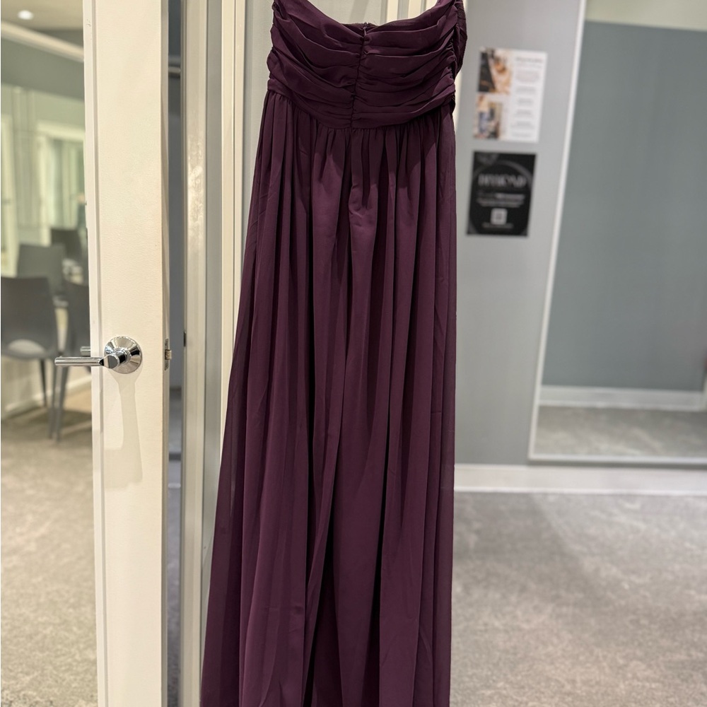 Lulu's Deep Purple Strapless Dress